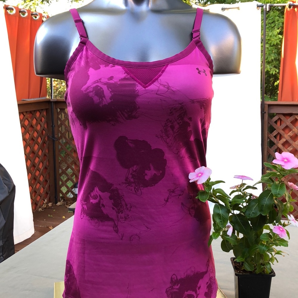 Under Armour UA Heatgear Athletic Strap Tank M Workout Top Shirt